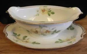 NORITAKE 1950s YELLOW WILDROSE CHINA...GRAVY BOAT..NORITAKE WILDROSE CHINA 3082 - Picture 1 of 7