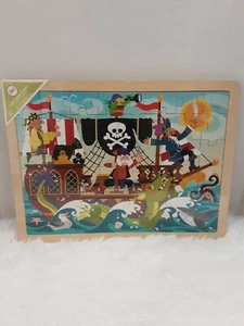 Circo Wooden Pirate Jigsaw Puzzle 48 Pieces & Storage Tray Factory Sealed BNWT! - Picture 1 of 5