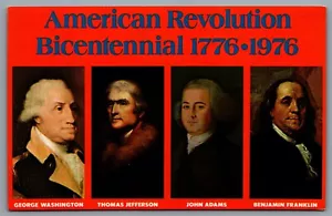 Postcard Patriotic c1975 American Revolution Bicentennial 1776-1976 Multi View - Picture 1 of 2