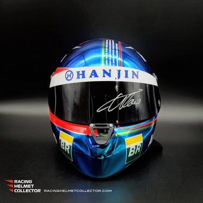 Casco firmado por Fernando Alonso 2018 Abu Dhabi autografiado AS-00949 Foto 1 de 4