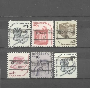 GEORGIA Precancels: Set of Americanas - Cedartown 841 - Picture 1 of 1