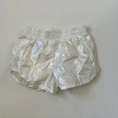 Okie Dokie Girls Shorts  Size 3T White Holographic NWOT Waterproof - Image 1 of 4