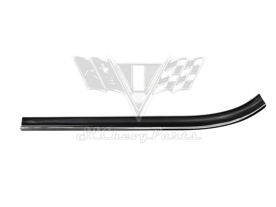 1958 Chevy Delray 4-Door Sedan Rear Door Upper Molding Trim RIGHT SHOW - Image 1 of 1