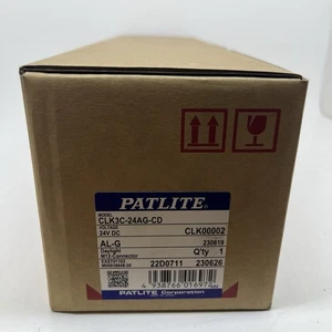 Patlite LED Work Light Lamp CLK3C-24AG-CD 24V DC Daylight M12 Connector New - Picture 1 of 3