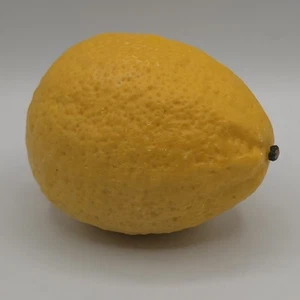 Antique Italian Alabaster Realistic Fruit Lemon Stone Art Handmade Italy Vintage - Picture 1 of 6