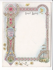 LITHO TISCHKARTE  , REKLAME , LIEBIG COMPANY 13 x 9 cm , ca1900 - Picture 1 of 1