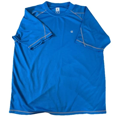 Рубашка мужская Champion Duo Dry Jersey L с короткими рукавами синяя спортивная одежда - Изображение 1 из 4