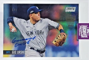 ARCHIVOS TOPPS GIO URSHELA 2025 2021 STADIUM CLUB CROMADO AUTOMÁTICO 1/1 Q0M-491 - Imagen 1 de 2