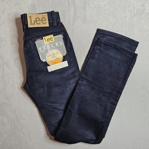 Pantalones Lee Riders de colección para hombre 28x32 (se adapta a 26x32) azul pana rectos años 80 NUEVO - Imagen 1 de 10