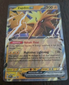 Pokemon Tcg Zapdos ex 049 Sv: Scarlet & Violet Promo Cards Holo  - Picture 1 of 2