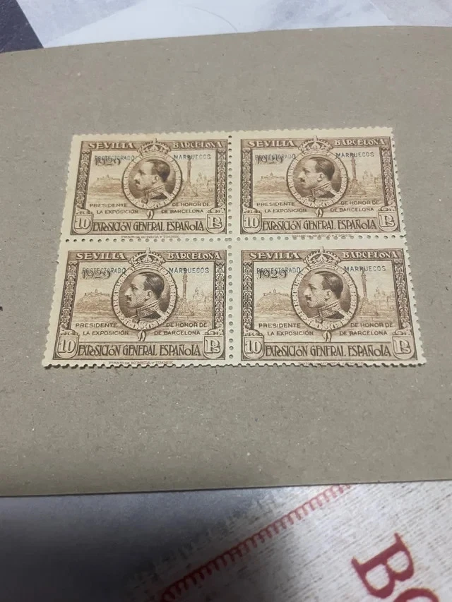 ESPAÑA,1929, PROTECTORADO MARRUECOS,**,MNH,S/F,DE LUJO,BLOQUE DE 4,+260€ - Imagen 1 de 2