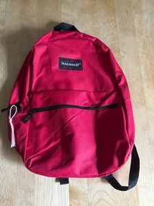 Trailmaker Equipment Classic 17" Adjustable Shoulder Strap Red/Black Backpack - Picture 1 of 4