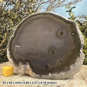 Agate slice natural crystal, spiritual healing mineral, certified - Picture 1 of 1