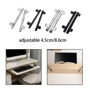 Keyboard Slides Ball Bearing Slides with Adjustable Height Bracket Metal for - Picture 1 of 53