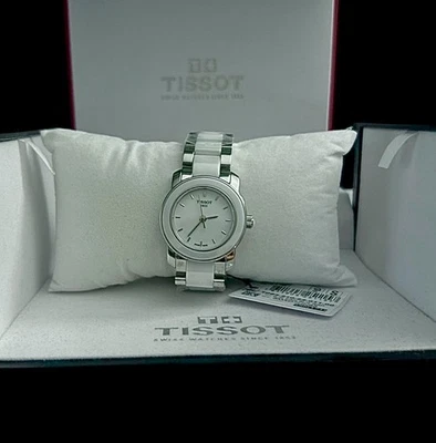 Tissot Cera Stainless Steal & White Ceramic Women's Watch - Image 1 of 4