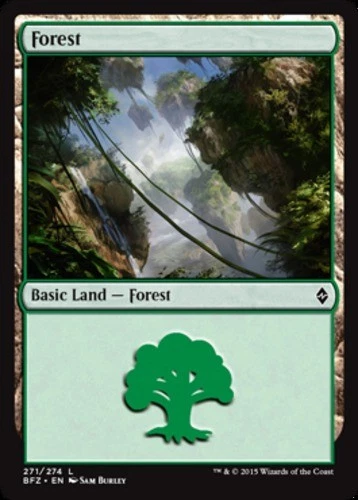 Forest (271) - Battle for Zendikar #271/274 MTG Magic The Gathering - Image 1 of 1