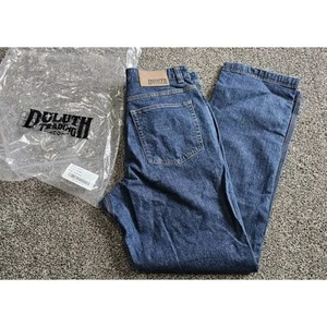 Duluth Trading Co Flex Ballroom Relaxed Fit Blue Denim Jeans Men’s Sz 34x34 New - Picture 1 of 7