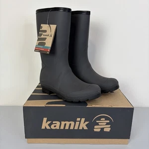 Kamik Damen-Regenstiefel Jenny Lo anthrazit grau US 7 Gummi wasserdicht - Bild 1 von 11