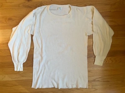 Camisa térmica vintage JCpenney tejido gofre años 70 manga larga talla XL Foto 1 de 4