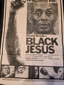 Valerio Zurlini BLACK JESUS Original one sheet poster for the 1968 film See Desc - Picture 1 of 13