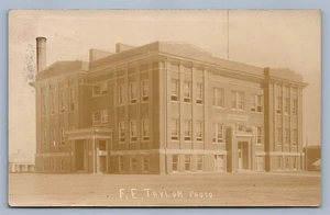 BROKEN BOW NE HIGH SCHOOL ANTIQUE 1911 REAL PHOTO POSTCARD RPPC - Picture 1 of 2