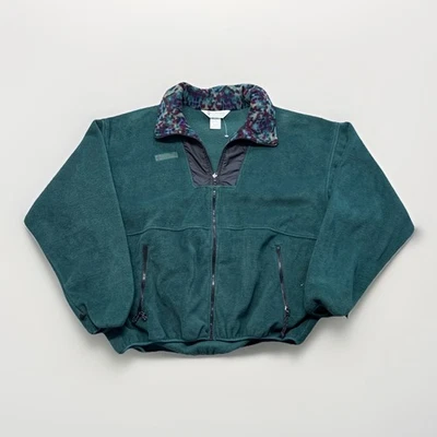 Vintage Columbia Fleece Size XL Aztec Full Zip 90s Outdoors Sweater NOS - Image 1 of 4
