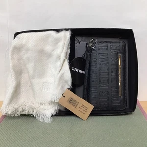 Steve Madden Cream Scarf With Black Wallet Set (NOB) - Picture 1 of 6