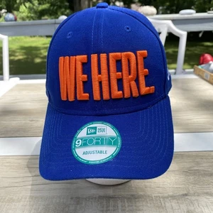 New York Knicks New Era 9Forty Adjustable "We Here" Blau Orange Mütze Cap Neu - Bild 1 von 7