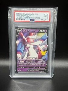 Dark Sylveon V SWSH134 SWSH: Sword & Shield Promo Cards Holo PSA 9 - Picture 1 of 2