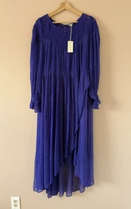 Sundance Rivoli Langarm halbtransparent bestickt Midikleid romantisch skurril - Bild 1 von 12