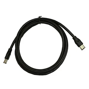 1,8 M Firewire-Kabel, Schwarz, IEEE 1394 Firewire 400-Zu-Firewire-400-Kabel4889 - Afbeelding 1 van 6