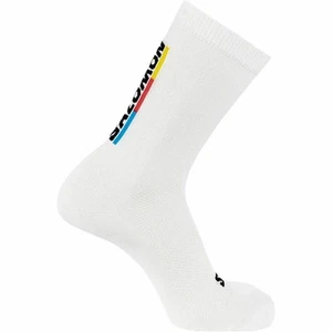 Calcetines Deportivos Salomon Pulse Race Flag Crew Blanco - Imagen 1 de 1