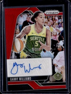 2024 Panini WNBA Prizm Gabby Williams Signatures Red Auto #59/99 Storm - Picture 1 of 2