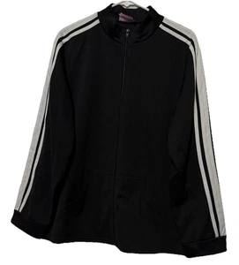 Chaqueta de Pista Vintage Fame 4 Fifteen Mujer 2XL Negra Cremallera Completa Gimnasio Correr Y2K Años 90 - Imagen 1 de 10