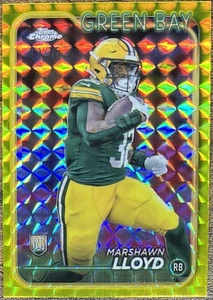 2024 Topps Cromo Marshawn Lloyd Novato Amarillo Geométrico #51/75 Packers #251 - Imagen 1 de 2