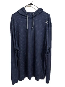 Rhoback Hombres Talla XXL Azul Lunares "The Capitol" Performance Pullover Sudadera con Capucha - Imagen 1 de 9