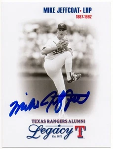 Texas Rangers Alumni Legacy *AUTOGRAPHED* Postcard Mike Jeffcoat SGA Blue Letter - Picture 1 of 1