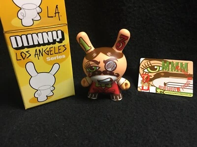 Kidrobot Dunny Los Angeles Series 3” Inch Michael Motorcycle Designer Toy Rare* - Image 1 of 4