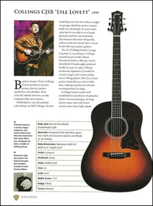 Lyle Lovett Collings CJSB My Bloody Valentine Charvel Surfcaster Gitarrenartikel - Bild 1 von 4