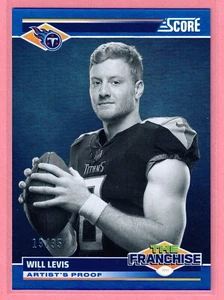 2024 Panini Score Will Levis Artists Proof The Franchise #/35 Titans SP - Picture 1 of 2