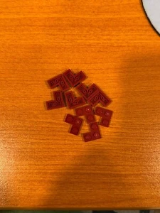 Lego 2420 2x2 corner piece plates, dark red, new, x10 - Picture 1 of 1