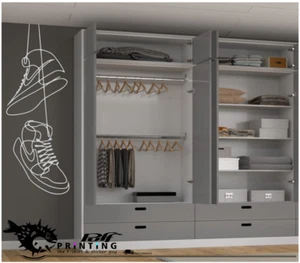 Entrenadores Tenis Pegatinas de pared Arte de pared Pegatinas Dormitorio cocina decoración del hogar - Imagen 1 de 4