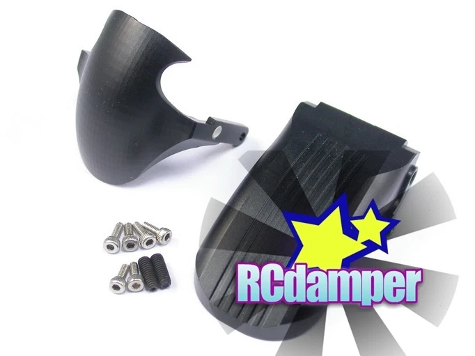 GUARDABARROS ALUMINIO CUBIERTA RUEDA DELANTERA+TRASERA BK KYOSHO 1/8 MOTO MOTO NSR Foto 1 de 1