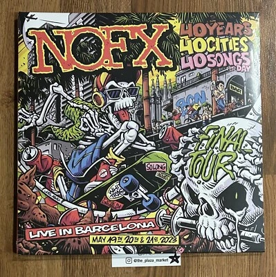 Sealed NOFX - Live In Barcelona color vinyl 3xLP record Final Tour rare NEW - Image 1 of 3
