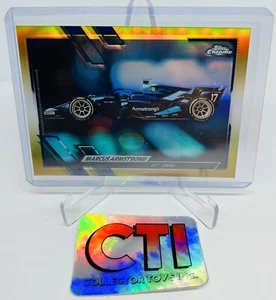 🔥 2021 TOPPS CROMO FORMULA 1 F1 - MARCUS ARMSTRONG #131 - REFRACTOR DORADO 🔥 - Imagen 1 de 2