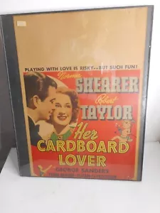 Corniciato vintage 1942 originale The Cardboard Lover - Robert Taylor & Norma Shearer - Foto 1 di 5