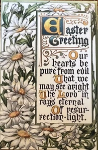 Easter Greeting Vintage Inspired Postcard Scrapbook Journal  #4320 Tonya - Picture 1 of 1