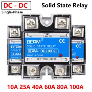 10A-100A Single Phase BERM-1 Solid State Relays Module DC 3V-32V to DC 5V-200V - Picture 1 of 18
