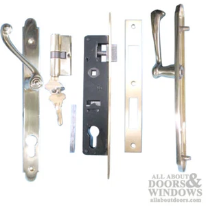 Marks USA SLIMELINE Mortise Lock Set 25MM Backset Brass Door Handel Lock and Key - Picture 1 of 2