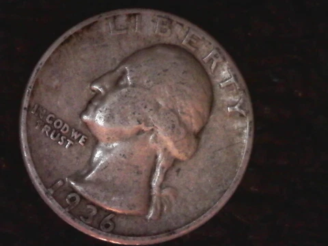 1936-P- Washington Quarter! Nice Coin! no cost Shipping and tracking Cover